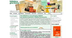 Desktop Screenshot of bibliotecaginobianco.it