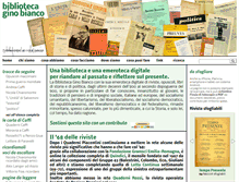 Tablet Screenshot of bibliotecaginobianco.it